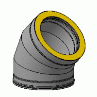 Craft Profi сэндвич-колено 45° (изол50)