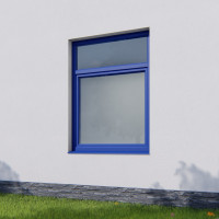 Окно одностворчатое фрамуга