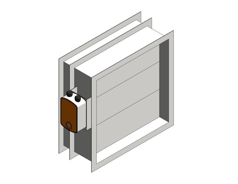 Противопожарный клапан лифтовый КДМ-2М/КДМ-3-ЛС канальный