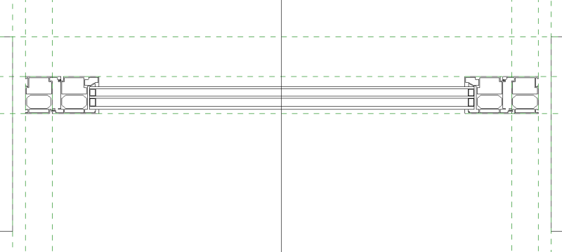 Дверь одностворчатая V72D со стеклопакетом