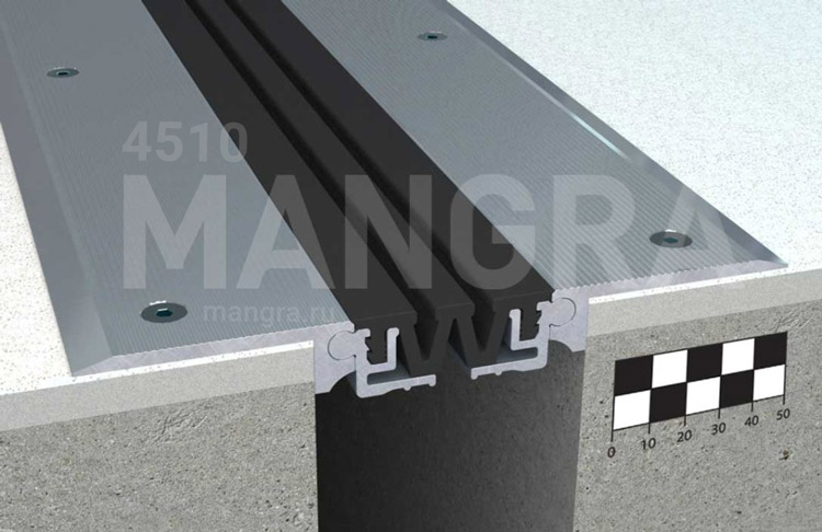 Накладной дефшов 65-110 мм в полу MANGRA 4510