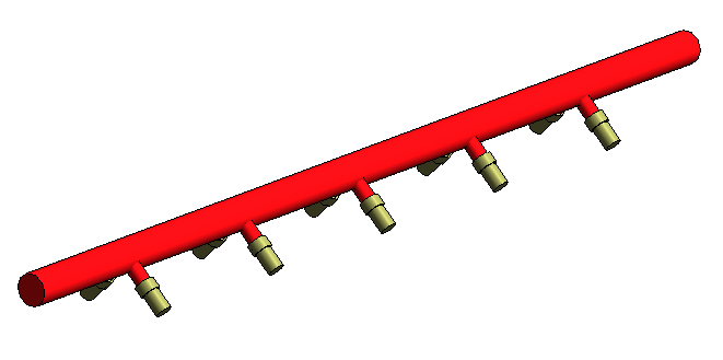 Коллектор газовый, двухрядный угловой КГ3