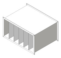 Фильтр карманный укороченный, прямоугольный, SFPKU