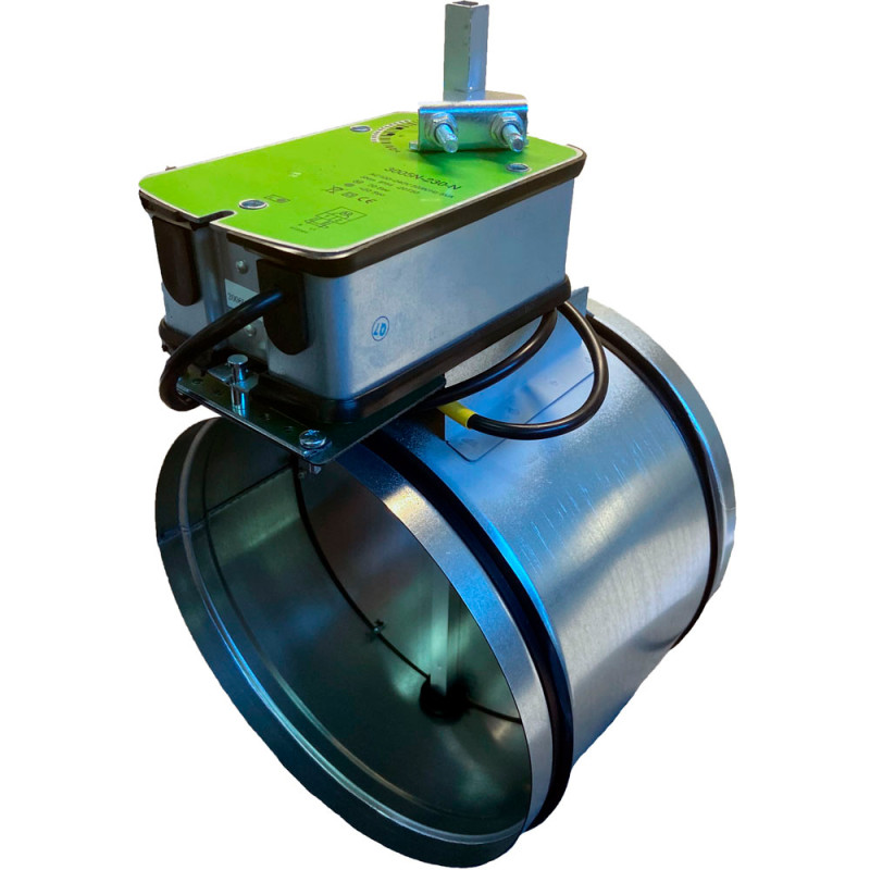 Заслонка воздушная Z- 160 с приводом (3Нм, c пруж. возвр.)