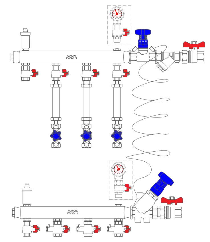 Узел коллекторный MF1-40S-25R-3-15-P(M)A
