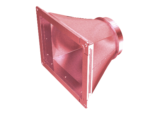 Переход с Пр сечения на Кр - для дымоудаления smay