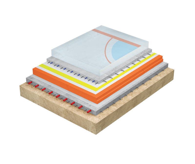 Базовая конструктивная схема ледового поля (ПВХ)