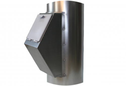 Секция мусороствола с клапаном