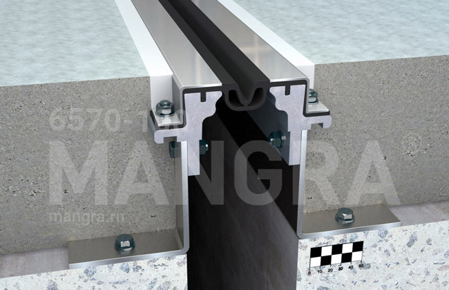 Закладной дефшов 80-130 мм в полу MANGRA 6570-100