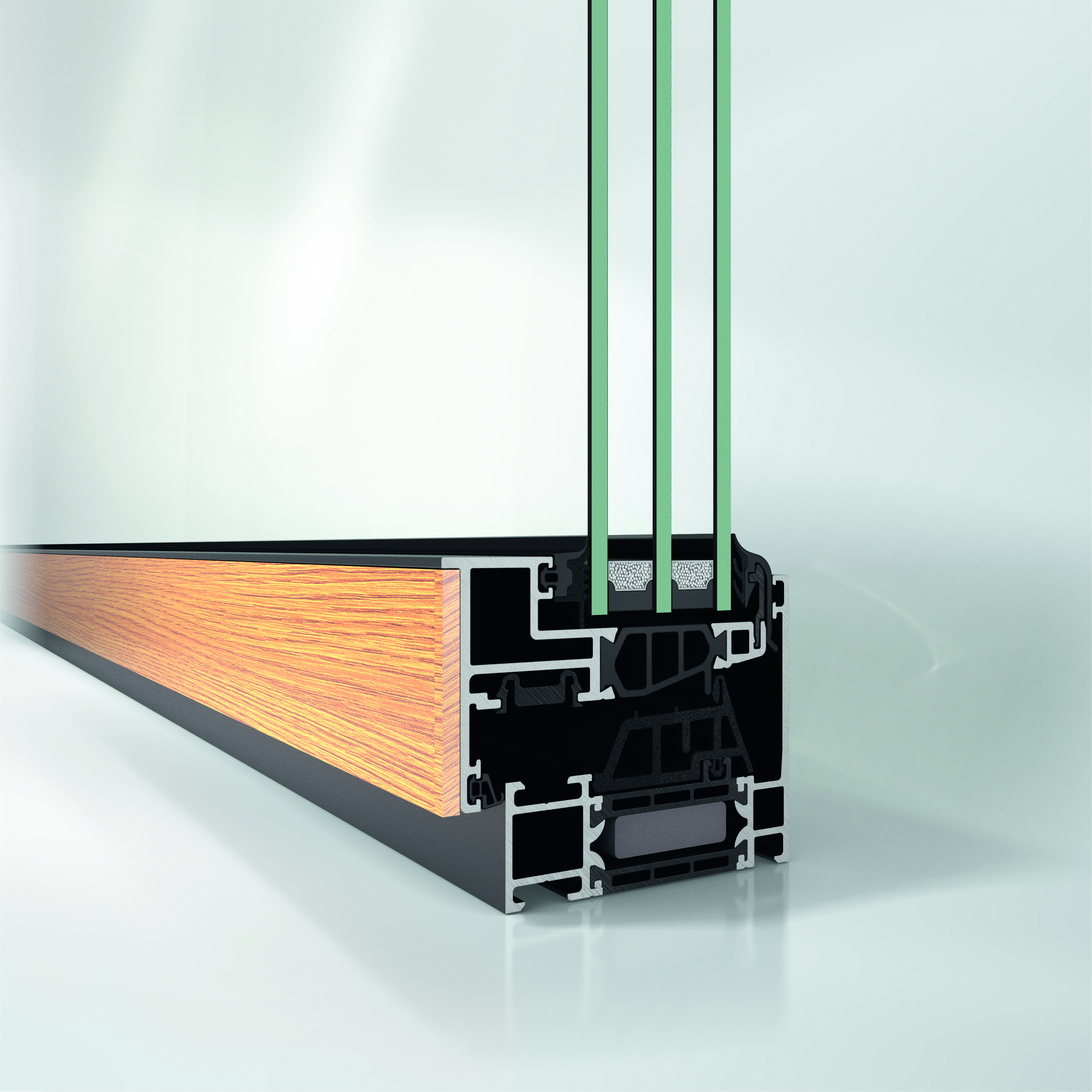 Schüco AWS 75 BS.HI+ WoodDesign