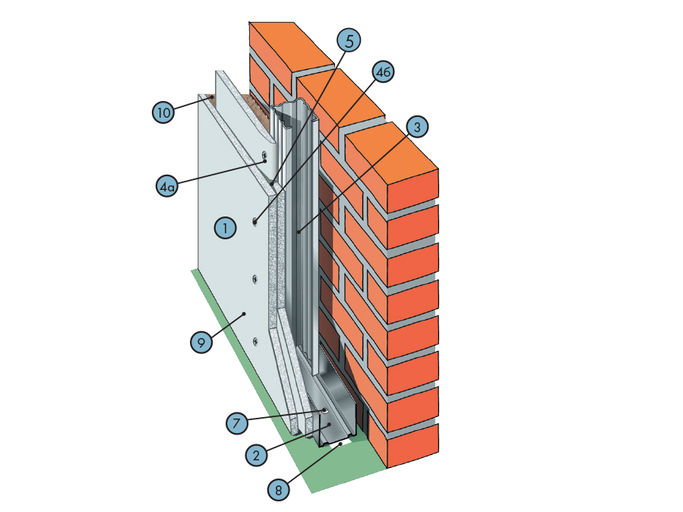 Облицовка С626 ПС50х50 ПН50х40 шаг 300