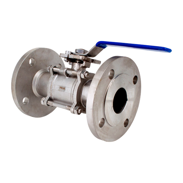 DN50 Кран шаровый фланцевый трехсоставной