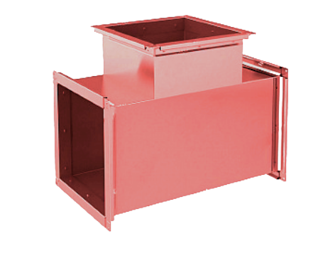 Тройник прямоугольный - для дымоудаления