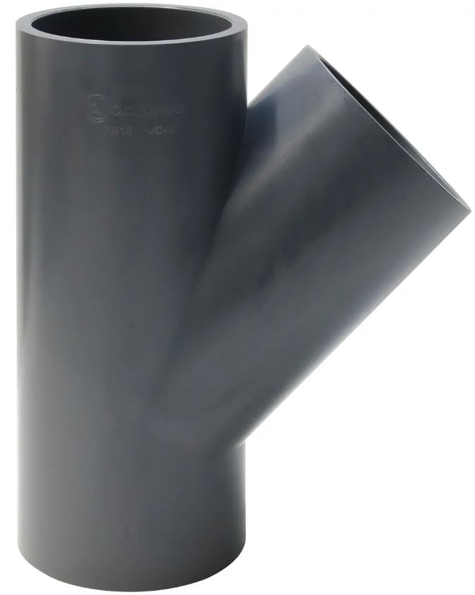 Тройник 45 клеевой AQUAVIVA