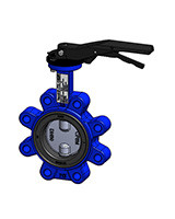 VPI4649-02 Затвор дисковый поворотный с проушинами с ручкой