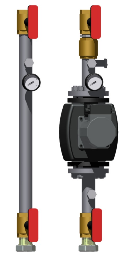 Модуль прямой D 40 с Pumpman GRS 40/10F-M 1х220 V