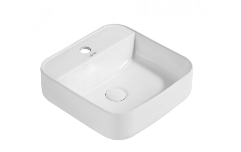 Раковина накладная ABBER Rechteck AC2215 белая