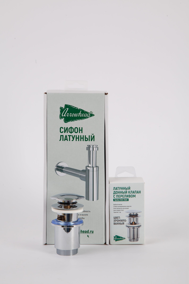 Донный клапан Arrowhead с переливом