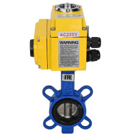 Затвор DN.ru WBV3432E-2W-Fb-H Ду100 Ру16 QT-N-010EM-O1-220V