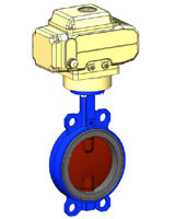 VPI4448-N24 Затвор дисковый поворотный с электроприводом