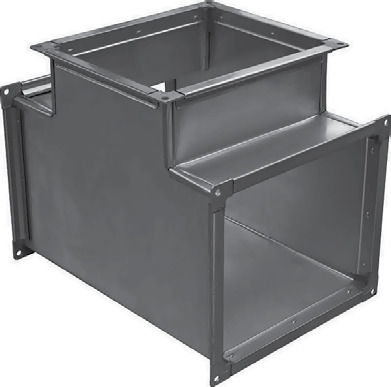 Тройник прямоугольного сечения