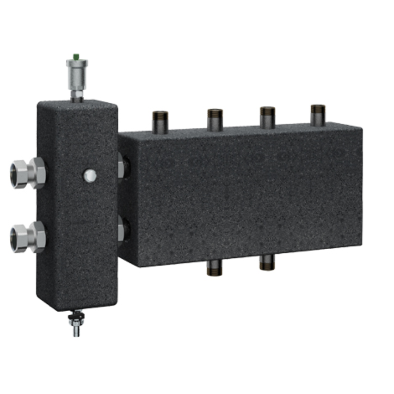 Гидрострелка 1 1/4" и коллектор 1”(НР) для ГБМ (2+1)