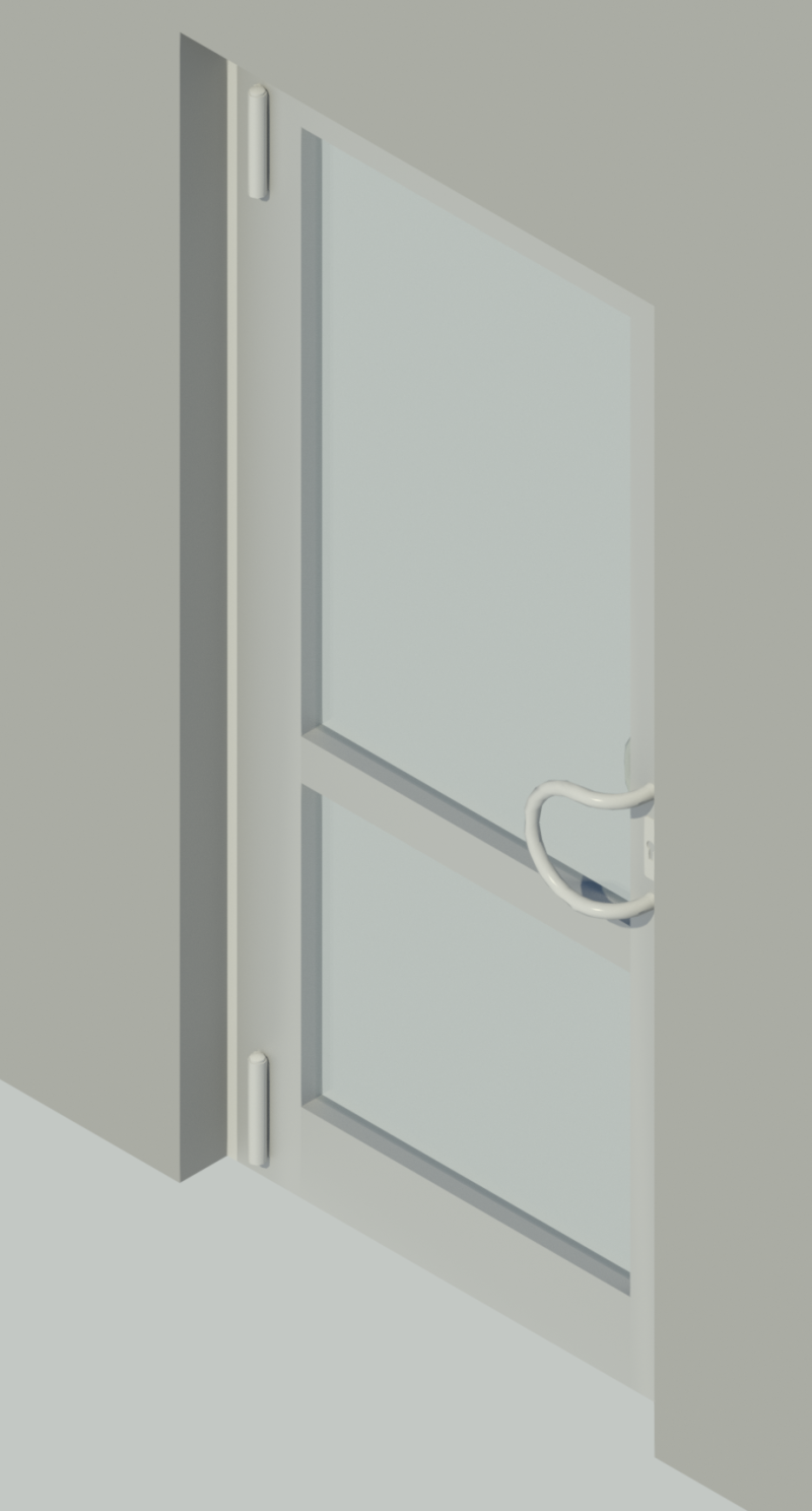 СИАЛ КП45 Одностворчатая маятниковая дверь