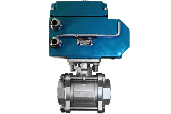 DN15-65, Кран шаровый муфтовый (3PC), AC 220V (С-03/C-10)