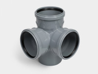 PP крестовина канализационная D110х110х110/90° СТАНДАРТ