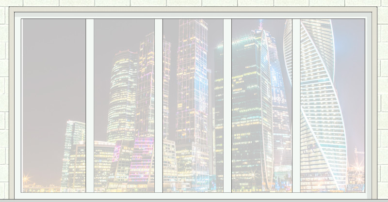 Перегородка остекленная ППО-Огнедекор-60, горизонтальная