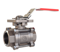 Кран шаровой, нерж.сталь, ISO-фланец, ВР/ВР, арт.7025, DN100