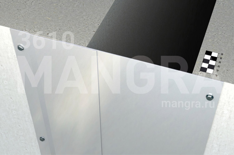 Накладной дефшов 50-200 мм в стене, потолке MANGRA 3610