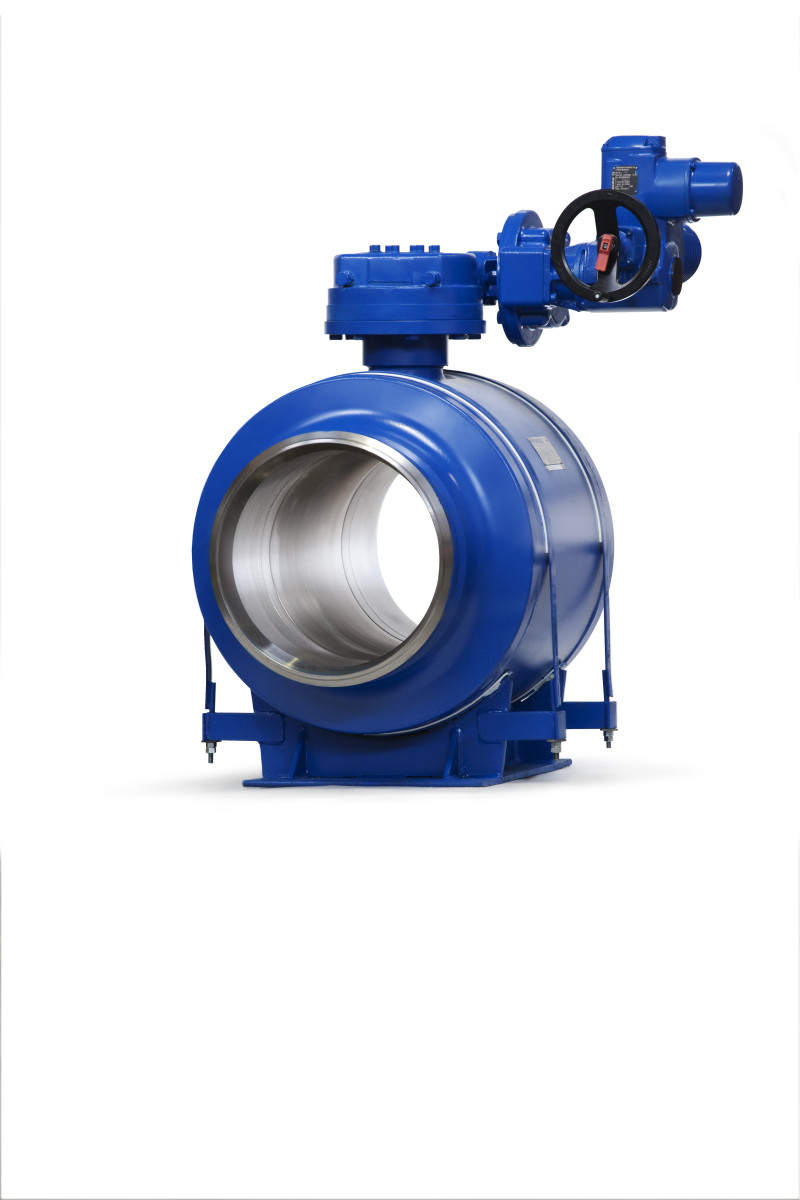 Шаровой кран РОНЕКС Ду400 с электро-механическим приводом