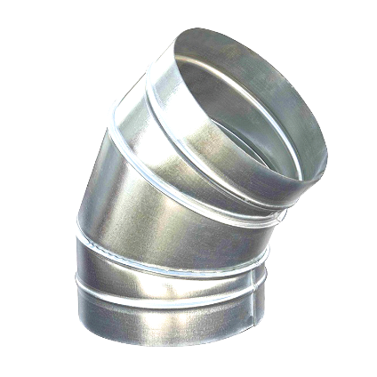 Отвод круглый 45 градусов - нержавеющая сталь