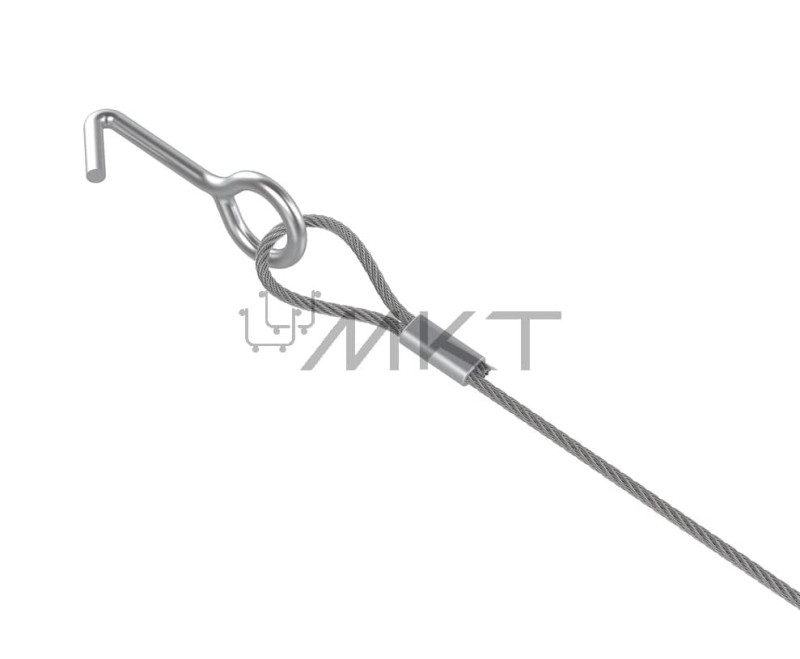 Трос с крюком и замком МКТ