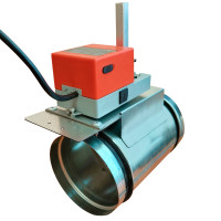 Заслонка воздушная Z- 100 с приводом(2Нм, без пруж. возвр.,)