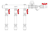 Узел коллекторный ХВСГВС тип MW1 3R