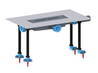 Корпус плоского душевого лотка, выпуск горизонтальный HL53KF