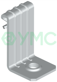 Вертикальный балочный зажим с отгибом и резьбой VBZ-1-5-M6-G