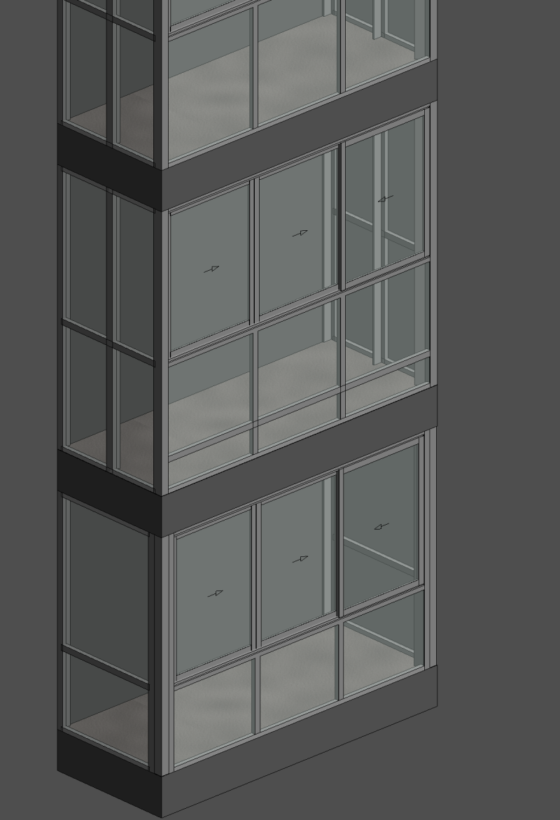 СИАЛ КП40 Балкон с тремя раздвижными створками (пилон 120мм)
