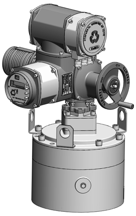 Электропривод неполноповоротный ЭП4 с блоком управления М1