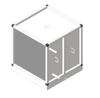 Секция рекуператора, вытяжная часть SUPB, RG