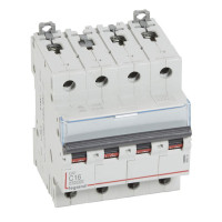 Автоматический выключатель DX³ 10000 - 16 кА - С - 4П - 400 В~ - 20 А - 4 модуля