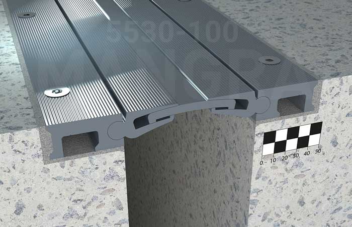 Накладной дефшов 100 мм в полу MANGRA 5530-100