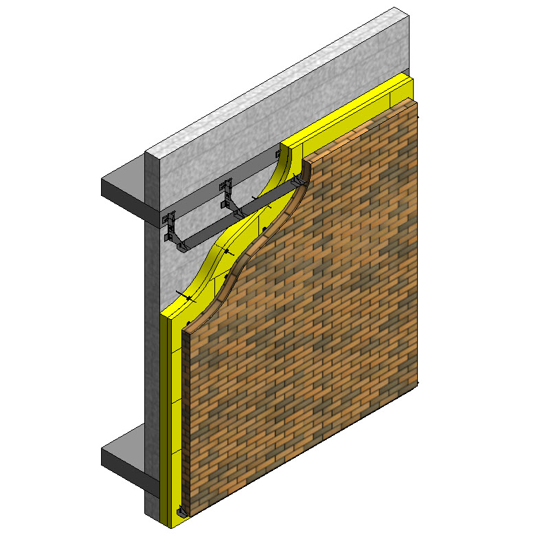 БРАЕР Стена навесная с применением системы Альт-Фасад-К