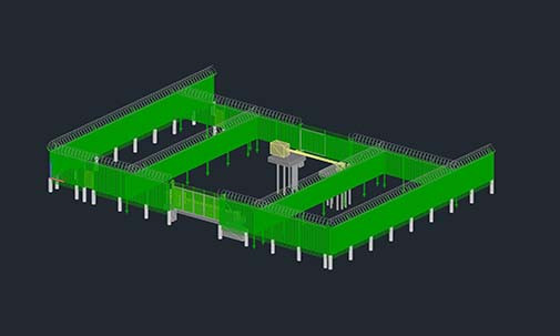 DWG Model Studio демо-проект. Пр-во FENSYS