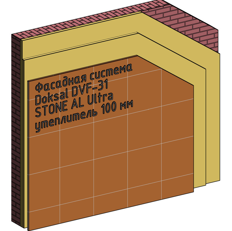 Doksal DVF-31 STONE AL Ultra (утеплитель 100 мм)