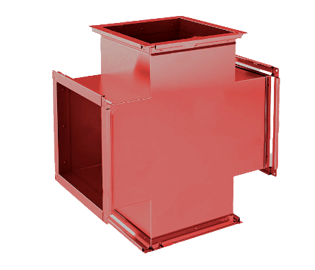 Крестовина прямоугольная - для дымоудаления smay