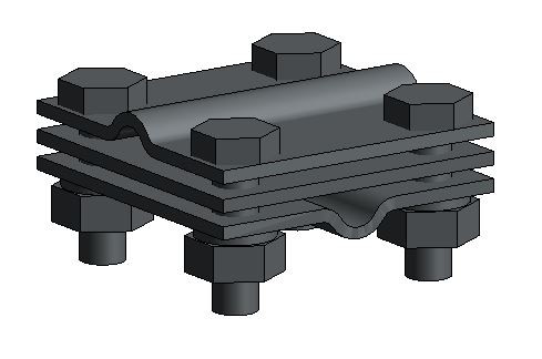 Зажим профильный И-ЗСПр-КК-Ц