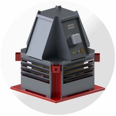 Крышный вентилятор дымоудаления ВКРС-ДУ